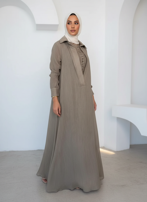 Cotton Linen Classic Abaya