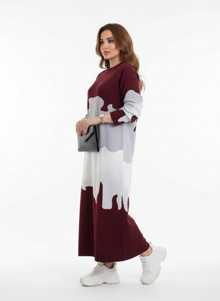 Color Block Maxi Dress - Modest | Cazameza Cazameeza Color Block Maxi Dress - Modest | Cazameza Cazameeza