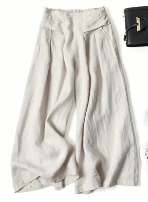 Linen Wide-Leg Culottes