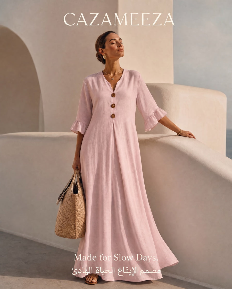 Flowing Maxi Dress Linen