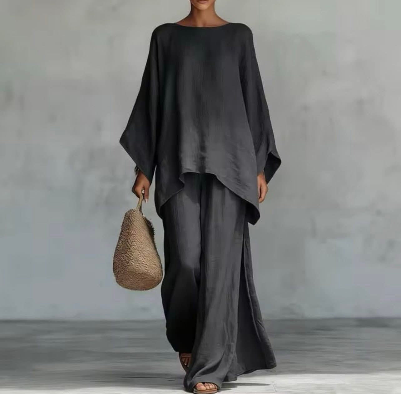 Two-Piece Linen Flow set – Cazameeza