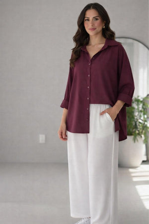 Soft Linen Casual 2-Piece Outfit